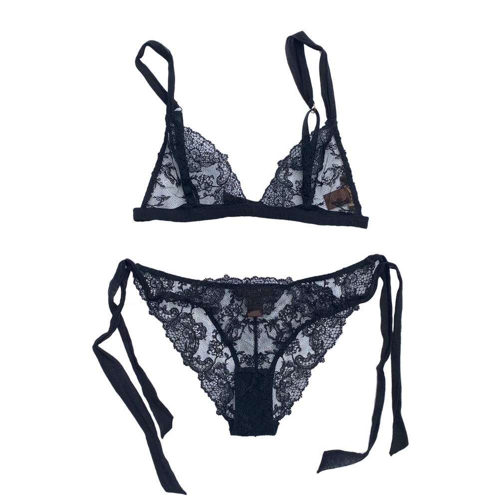 Coco de Mer Plumeria lace set size small